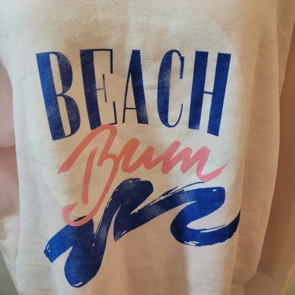 Wildfox Blush Pink Beach Bum Sweatshirt Size Small New With Tags NWT - Picture 3 of 4